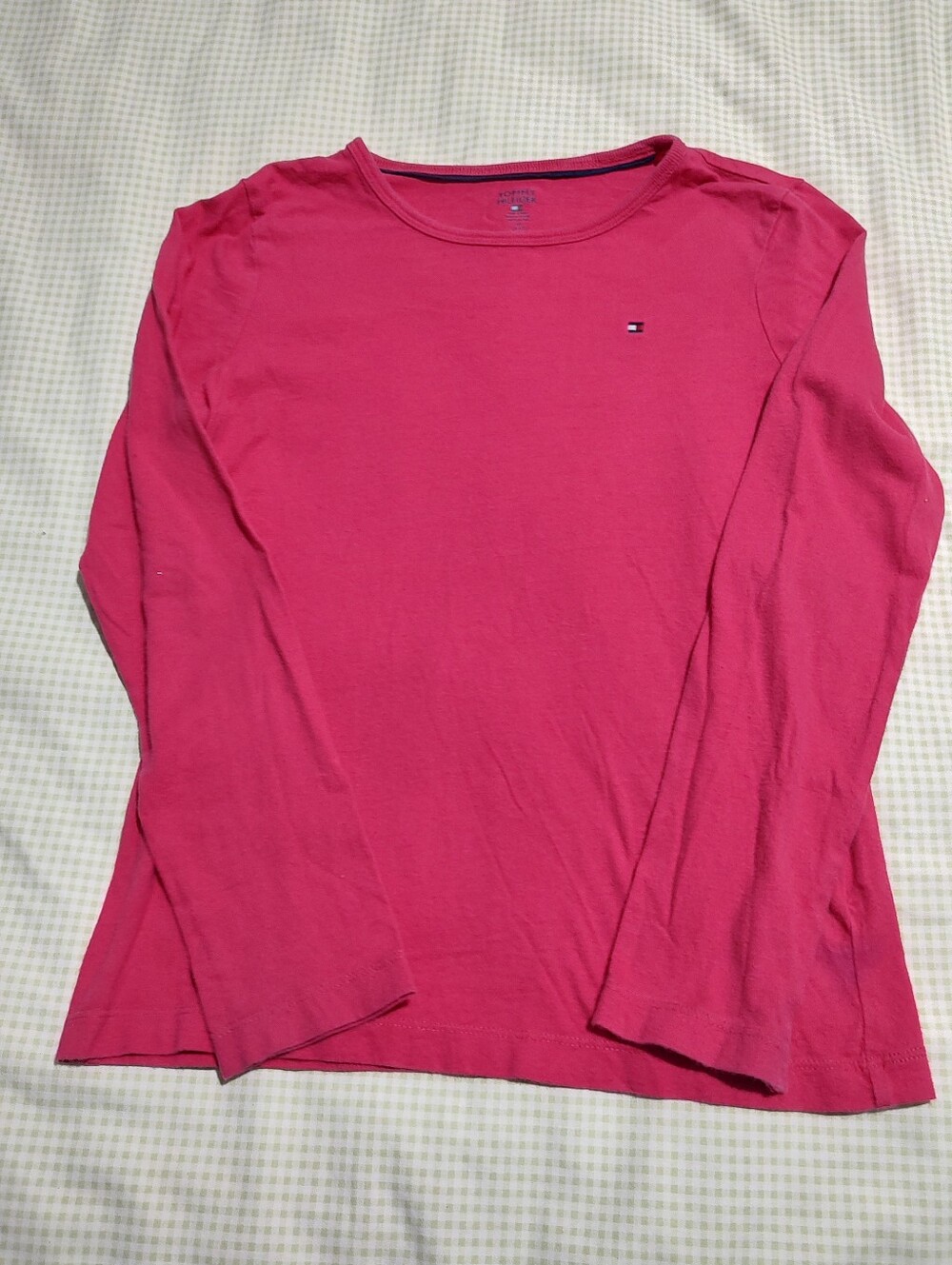 Kids Tommy Hilfiger Long-Sleeve Crewneck Top - Raspberry Pink